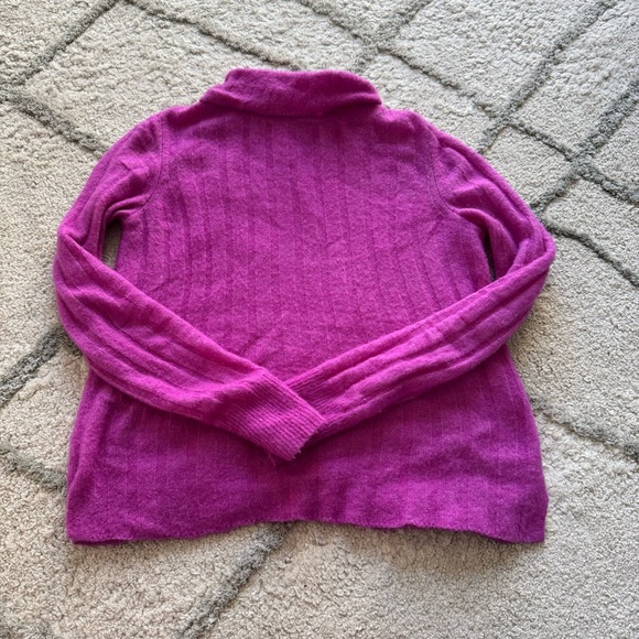 Banana Republic purple turtleneck mock neck pullover wool XS - Picture 1 of 6